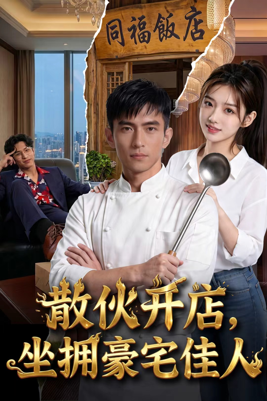 散伙开店,坐拥豪宅佳人